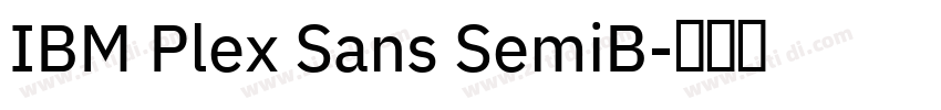 IBM Plex Sans SemiB字体转换